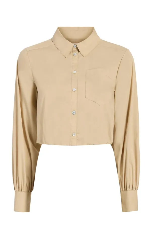 Cinq Sept Reema Top Khaki Women Long Sleeve Tops