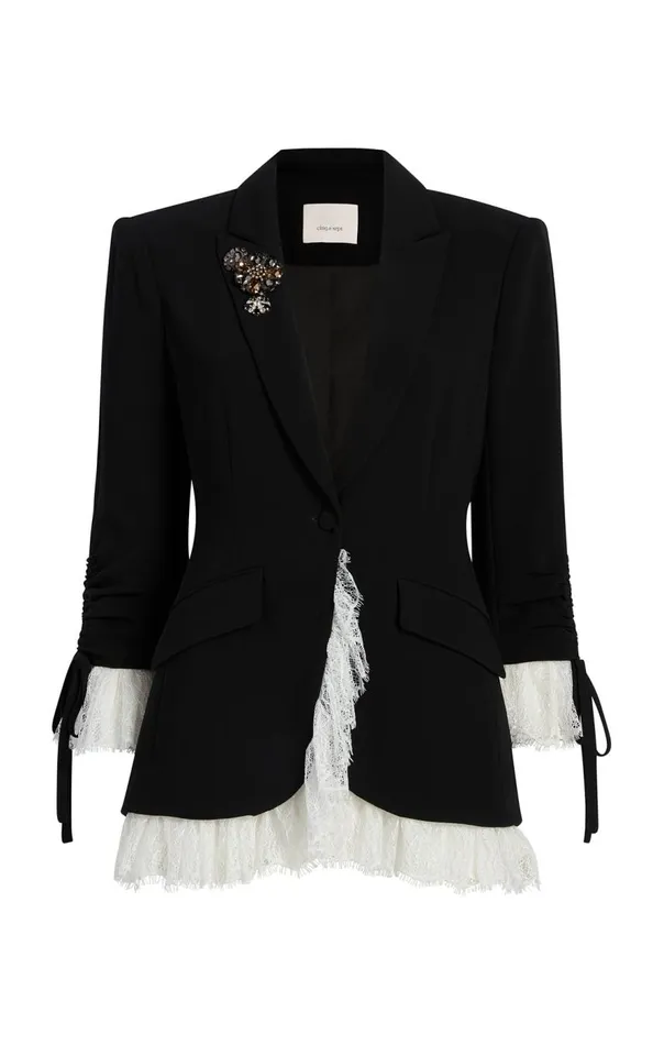 Cinq Sept Roxie Blazer Blackivory Women Blazers