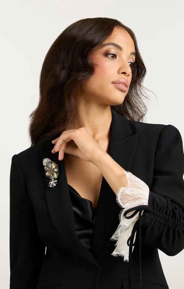 Cinq Sept Roxie Blazer Blackivory Women Blazers