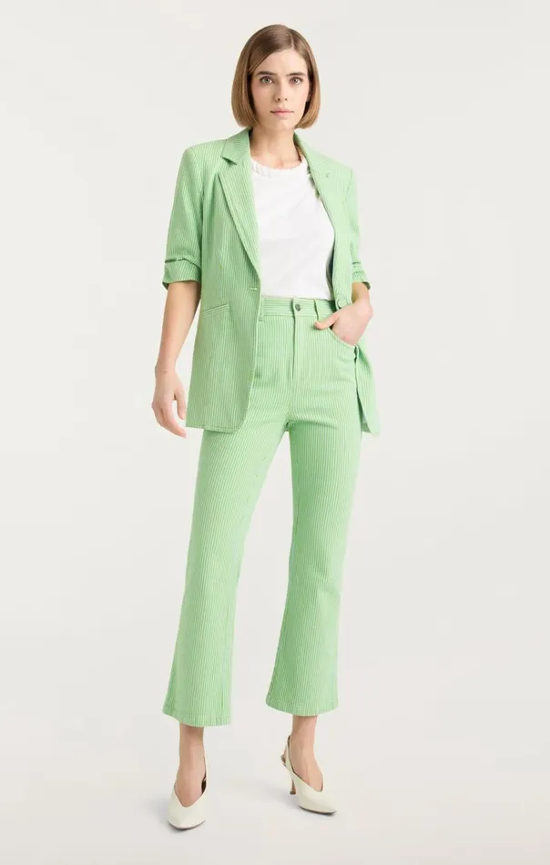 Cinq Sept Short Sleeve Khloe Blazer Lushmeadowskylight Women Denim