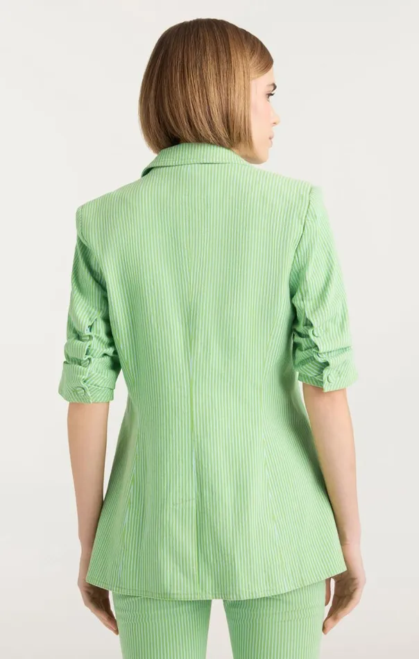 Cinq Sept Short Sleeve Khloe Blazer Lushmeadowskylight Women Denim