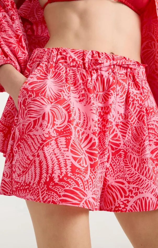 Cinq Sept Tropical Inkblot Jacques Short Bisoububblegum Women Shorts