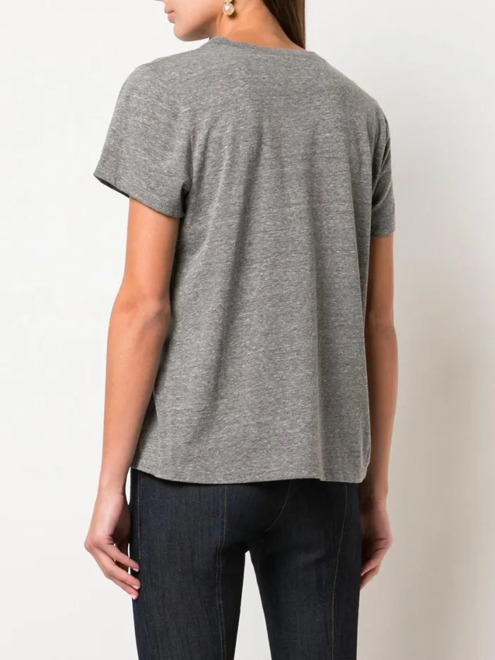 Cinq Sept Vote Please Tee Heathergreywhite Women Tees