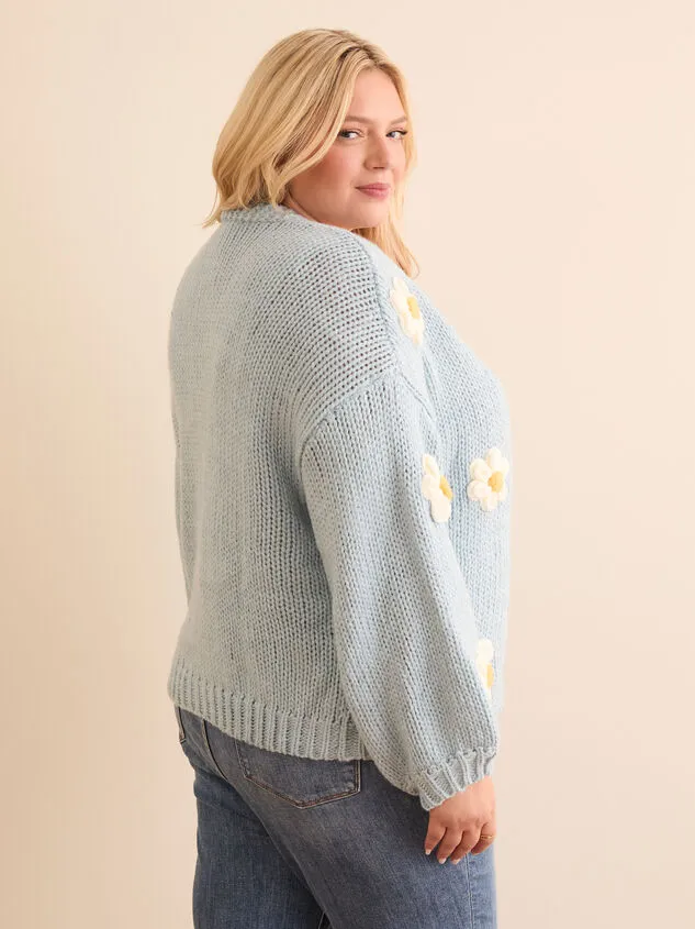 Clare Knit Flower Cardigan Sage Women Altar039d State Sweaters Cardigans Clare Knit Flower Cardigan Sage Women Altar039d State Sweaters Cardigans