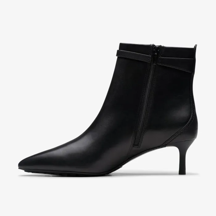 Clarks Ankle Boots Adela Up Ankle Boot Black Leather 8211 Women