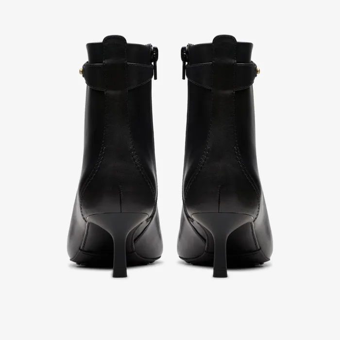 Clarks Ankle Boots Adela Up Ankle Boot Black Leather 8211 Women