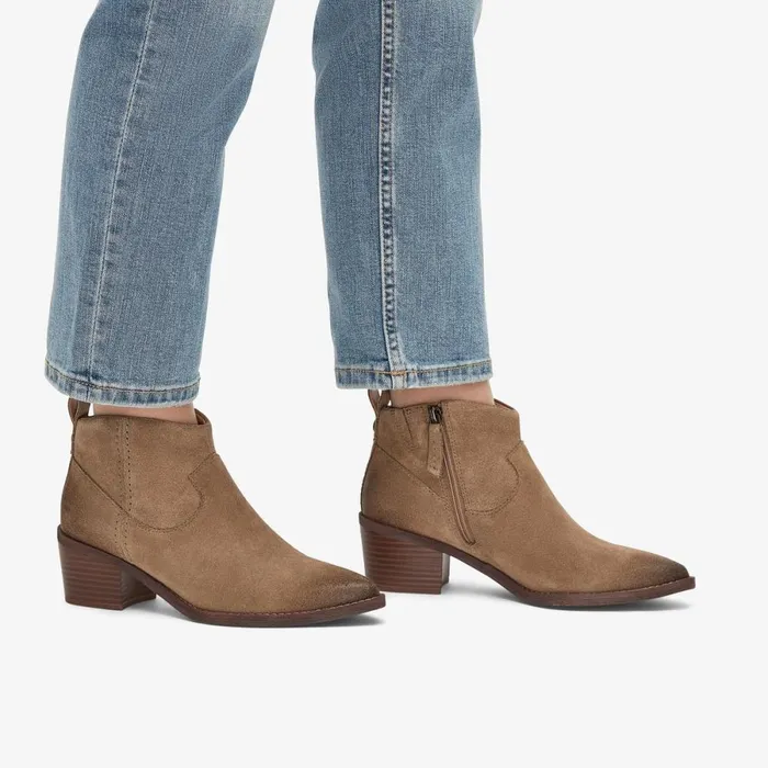 Clarks Ankle Boots Morzine Sky Ankle Boot Dark Sand Suede 8211 Women