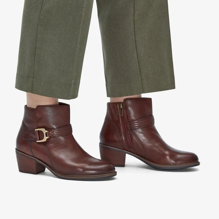 Clarks Ankle Boots Neva Buckle British Tan 8211 Women