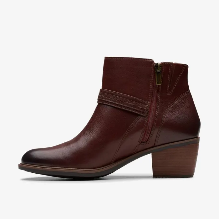 Clarks Ankle Boots Neva Buckle British Tan 8211 Women