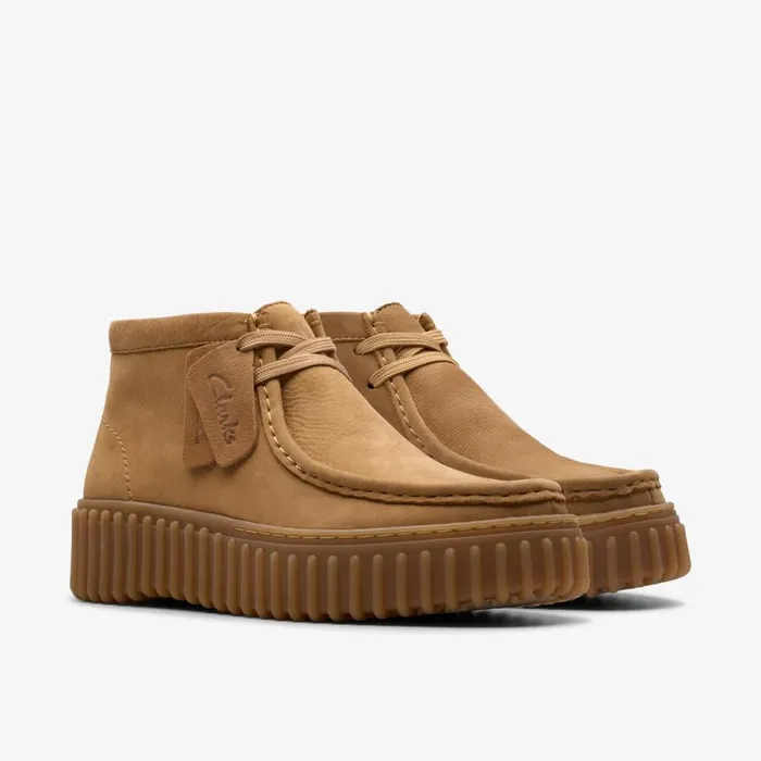 Clarks Ankle Boots Torhill Moss Light Tan Nubuck 8211 Women