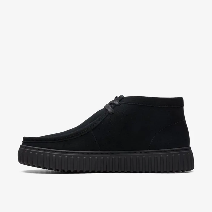 Clarks Black Boots Torhill Hi Black Suede 8211 WomenMen