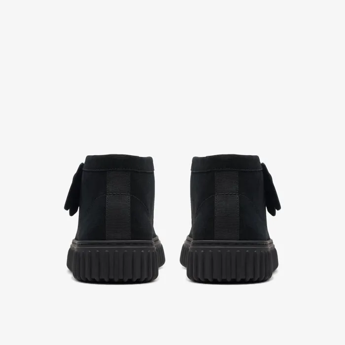 Clarks Black Boots Torhill Hi Black Suede 8211 WomenMen