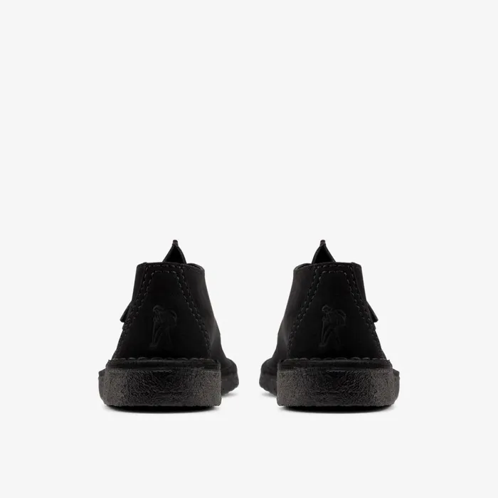 Clarks Black Shoes Desert Trek Black Suede 8211 Men