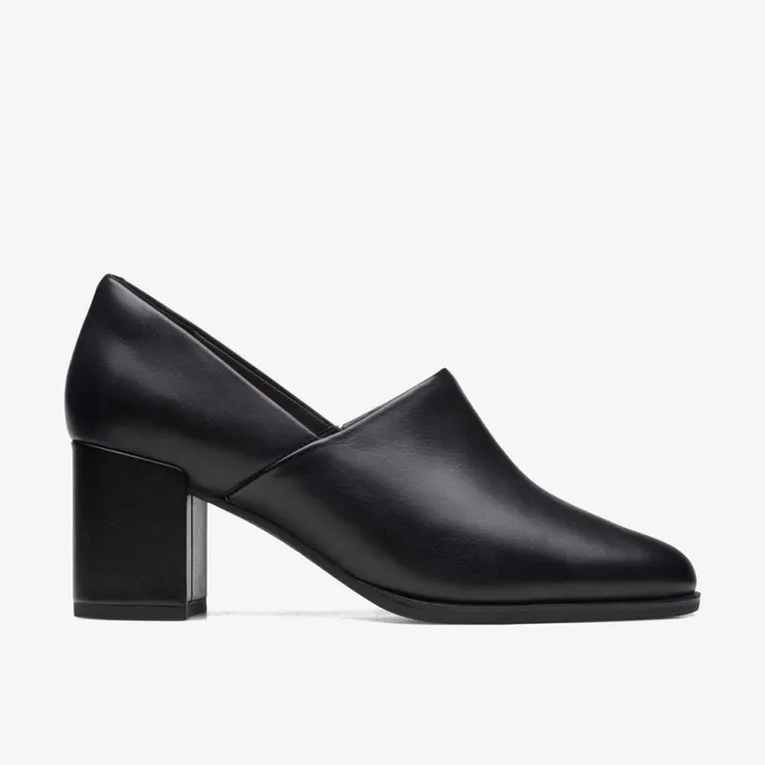 Clarks Black Shoes Freva 55 Lily Black Leather 8211 Women