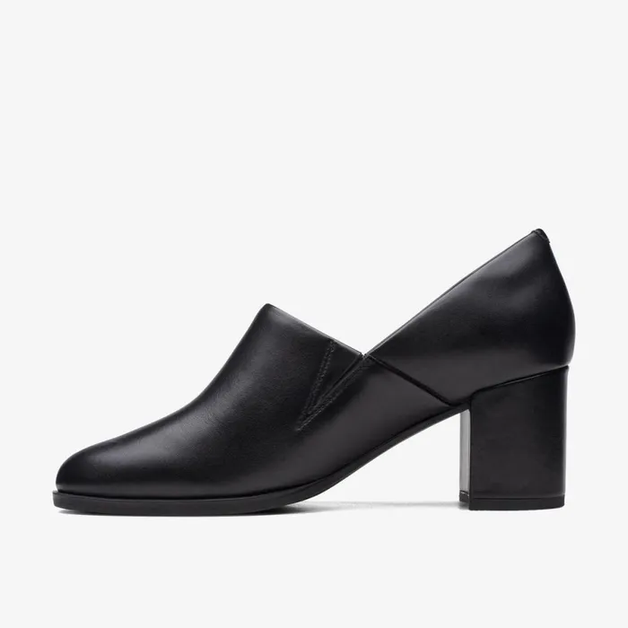 Clarks Black Shoes Freva 55 Lily Black Leather 8211 Women