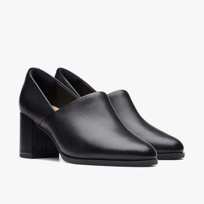 Clarks Black Shoes Freva 55 Lily Black Leather 8211 Women