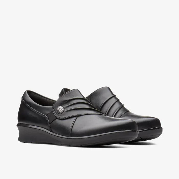 Clarks Black Shoes Hope Roxanne Black 8211 Women