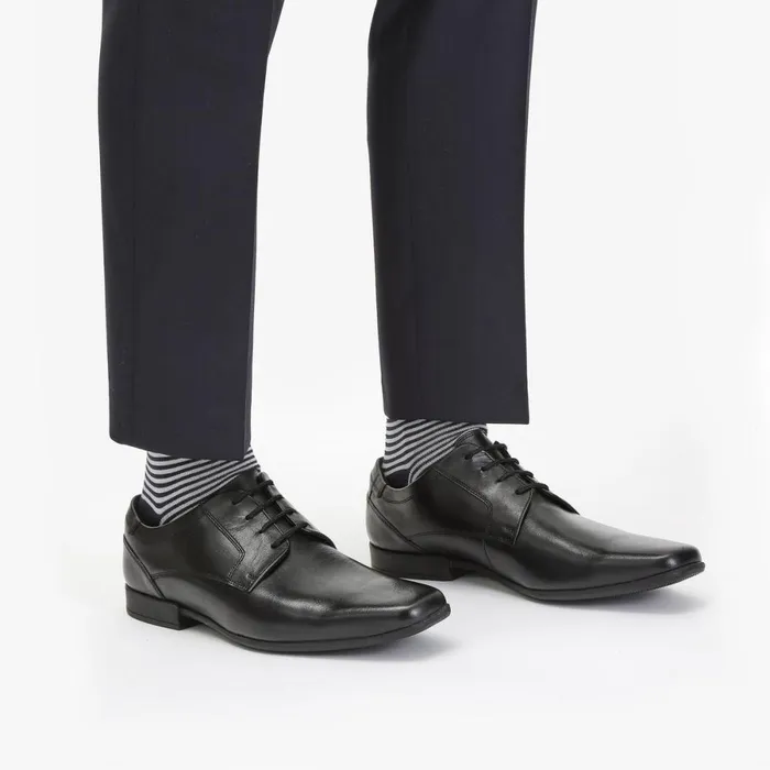 Clarks Black Shoes Sidton Lace Black Leather 8211 Men