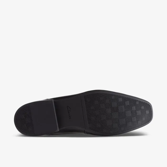 Clarks Black Shoes Sidton Lace Black Leather 8211 Men
