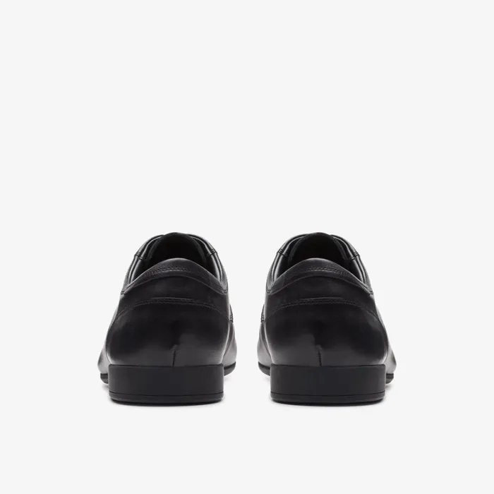 Clarks Black Shoes Sidton Lace Black Leather 8211 Men
