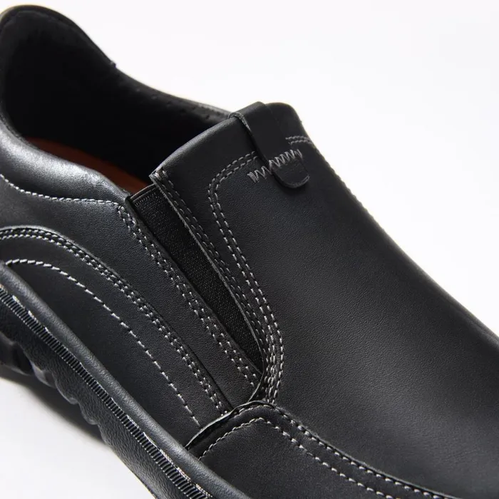 Clarks Black Shoes Step Loafer Black Leather 8211 Men