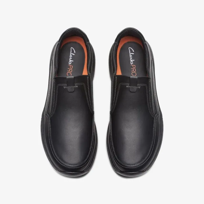 Clarks Black Shoes Step Loafer Black Leather 8211 Men