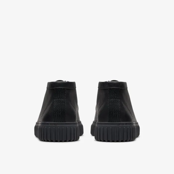 Clarks Black Shoes Torhill Hi Black Leather 8211 Men