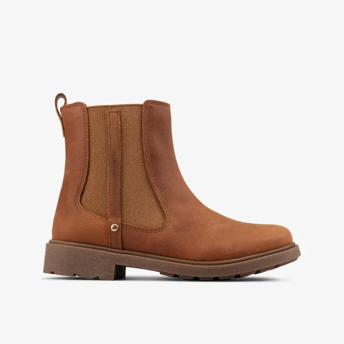 Clarks Boots Astrol Orin Tan Leather 8211 Kids