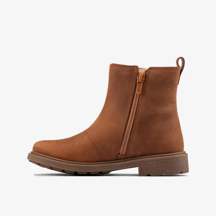 Clarks Boots Astrol Orin Tan Leather 8211 Kids