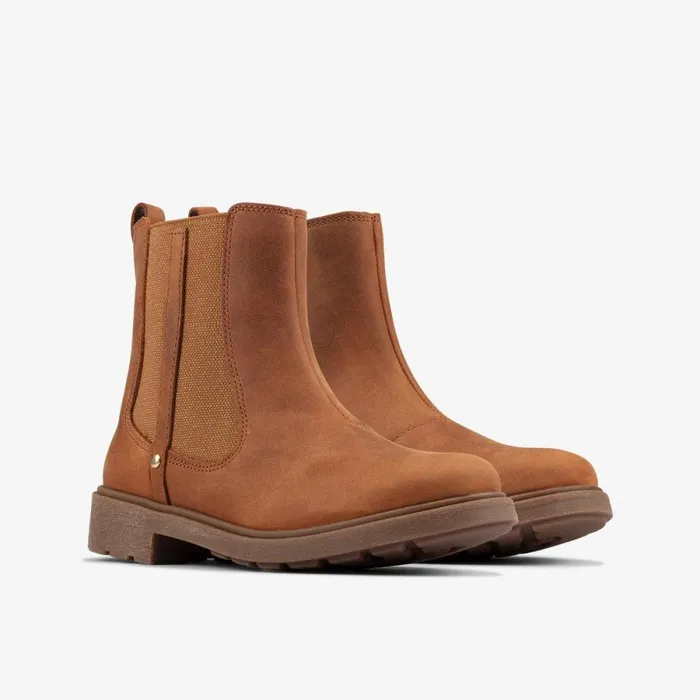 Clarks Boots Astrol Orin Tan Leather 8211 Kids