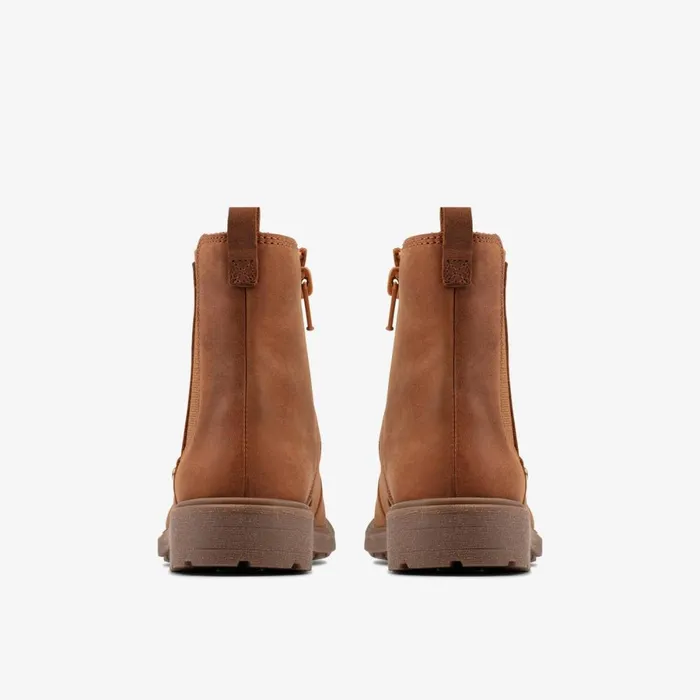 Clarks Boots Astrol Orin Tan Leather 8211 Kids