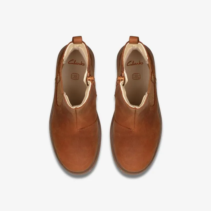 Clarks Boots Astrol Orin Tan Leather 8211 Kids