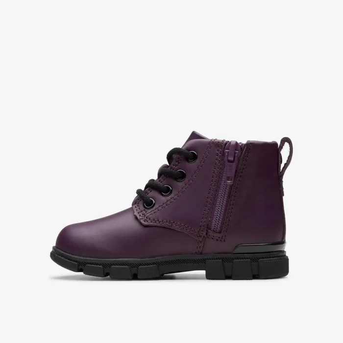 Clarks Boots Evyn Charm Toddler Plum 8211 Kids