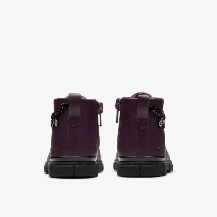 Clarks Boots Evyn Charm Toddler Plum 8211 Kids