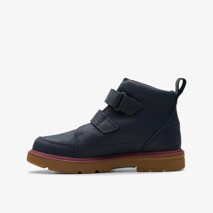 Clarks Boots Lorcam Hi Older Navy 8211 Kids