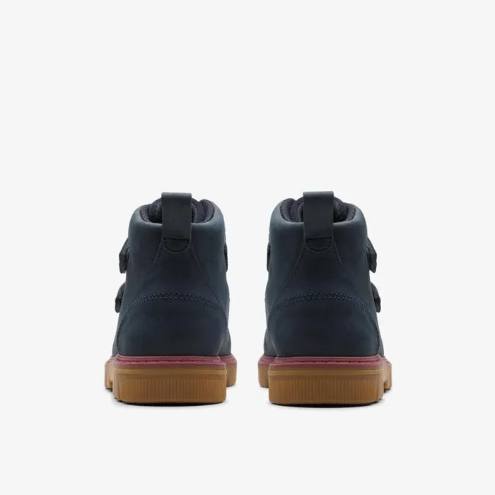 Clarks Boots Lorcam Hi Older Navy 8211 Kids