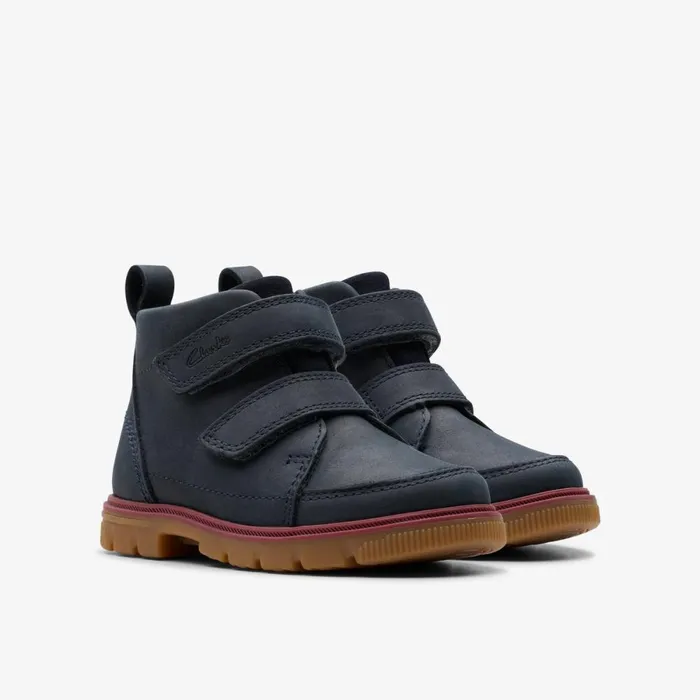 Clarks Boots Lorcam Hi Toddler Navy 8211 Kids