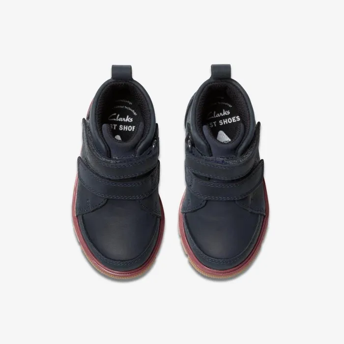 Clarks Boots Lorcam Hi Toddler Navy 8211 Kids