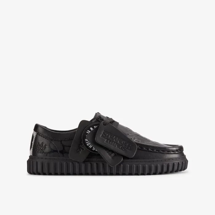 Clarks Boots Stranger Things Torhill Lo Black 8211 Kids