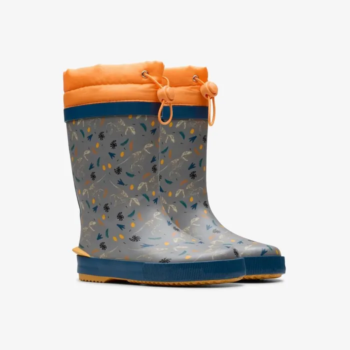 Clarks Boots Tarri Race Grey Print 8211 Kids