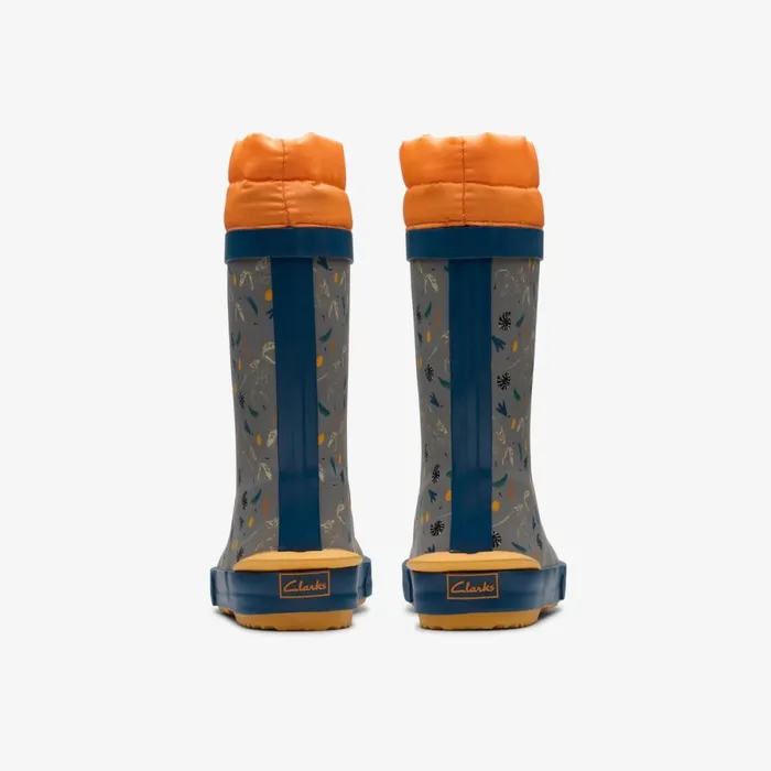 Clarks Boots Tarri Race Grey Print 8211 Kids