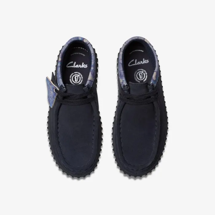 Clarks Boots Torhill Navy Camouflage 8211 Kids