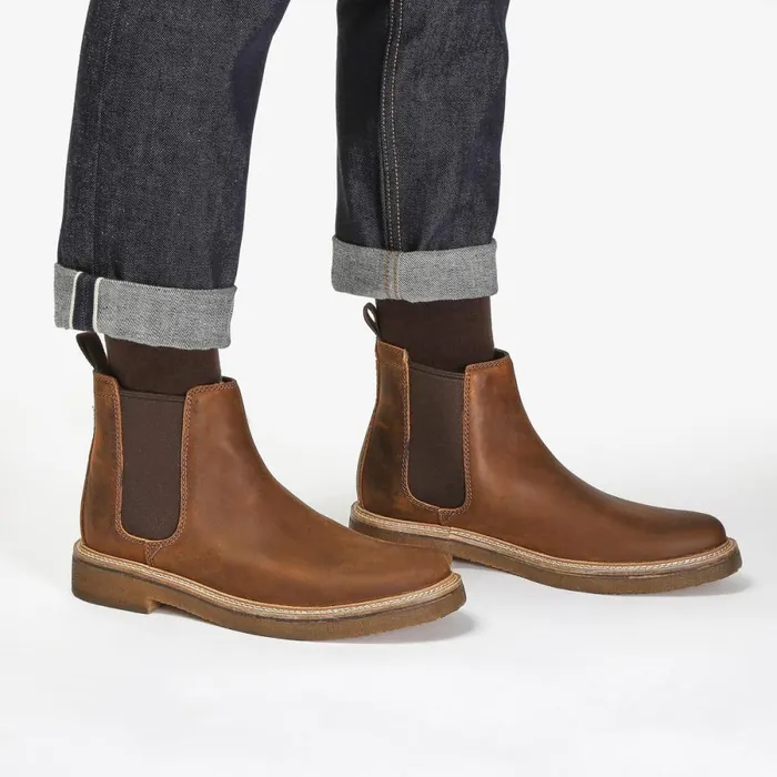 Clarks Chelsea Boots Clarkdale Easy Chelsea Boot Beeswax Leather 8211 Men