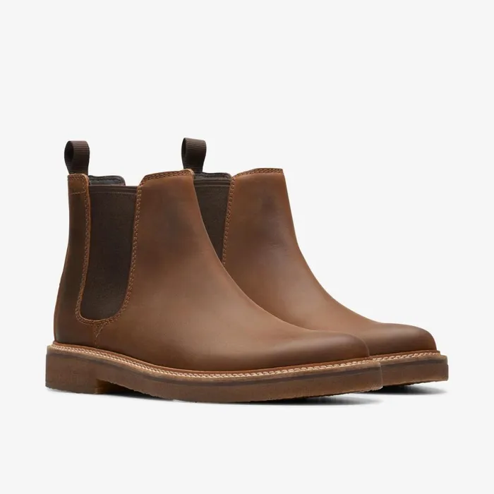 Clarks Chelsea Boots Clarkdale Easy Chelsea Boot Beeswax Leather 8211 Men