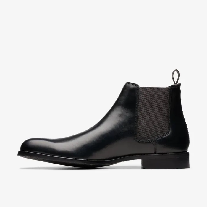 Clarks Chelsea Boots Craft Arlo Top Chelsea Boot Black Leather 8211 Men