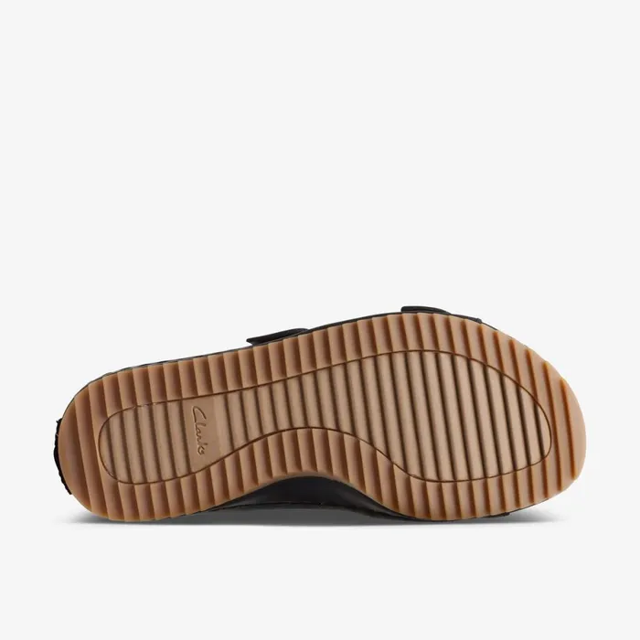 Clarks Flat Sandals Brookleigh Sun Black Leather 8211 Women