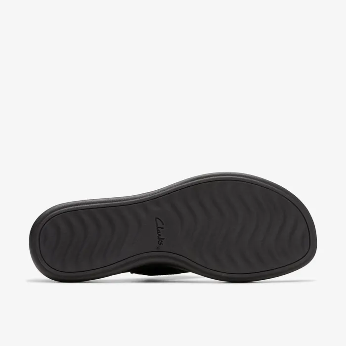 Clarks Flat Sandals Drift Way Black 8211 Women