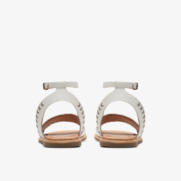 Clarks Flat Sandals Maritime May Off White Leather 8211 Women