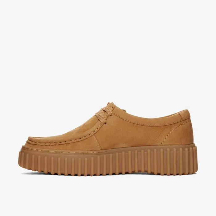 Clarks Flat Shoes Torhill Bee Light Tan Nubuck 8211 Women