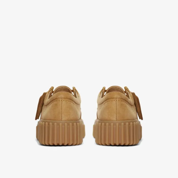 Clarks Flat Shoes Torhill Bee Light Tan Nubuck 8211 Women